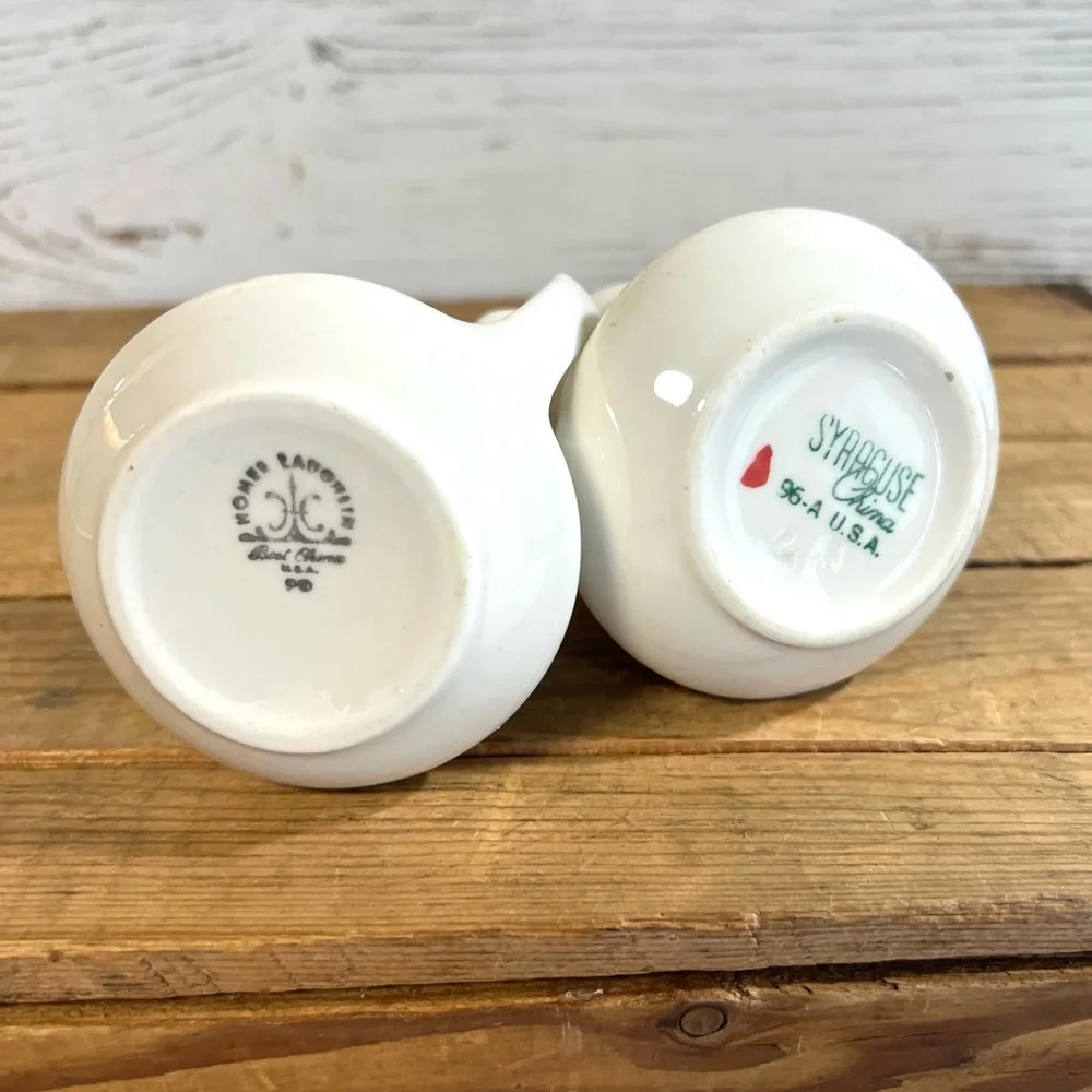 Vintage creamer homer laughlin Syracuse china retro restaurant ware decor_3